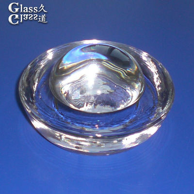 Pressed Borosilicate Glass Road Stud With Reflective Surface