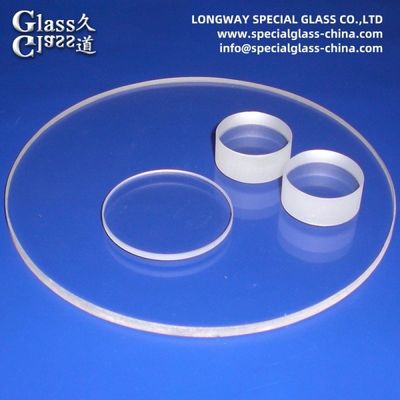 Fused Silica Optical Glass Borosilicate Glass Wafer Disc Lenses