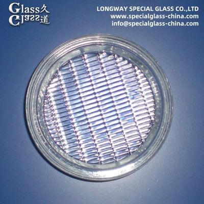 Molded borosilicate glass cover lenses for headlight lamp lens