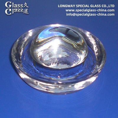Pressed Borosilicate Glass Road Stud With Reflective Surface