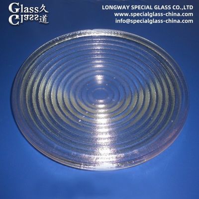 Pressed Borosilicate Glass Fresnel Lenses For Stage Light And Traffic Signal Light