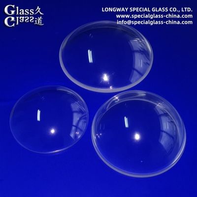 Transparent Optical Glass Dome Lens For Security Camera , Microscope , Telescope