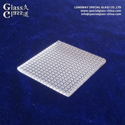 Uv Resistant Textured Borosilicate Glass Lens For Diffused Led Lighting Fixtures