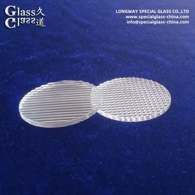 Durable Borosilicate Glass Spread Lens For Industrial Lighting Fixtures