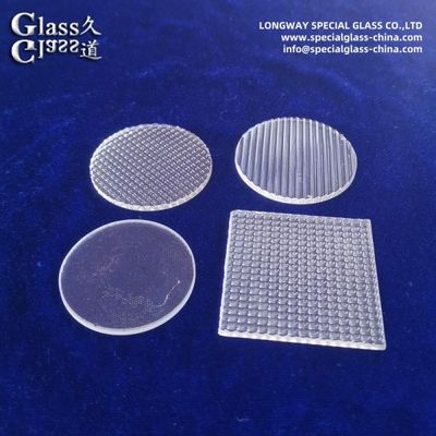 Durable Borosilicate Glass Spread Lens For Industrial Lighting Fixtures