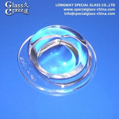 Customized Optical Borosilicate Glass Diffusing Led cover Lenses For Led Light Lens