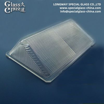 Pressed Borosilicate Glass Lamp Cover For Industrial Llight Lens