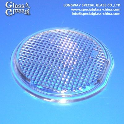 Transparent Pressed Glass Cover Lenses For Led Light Lamp Lens